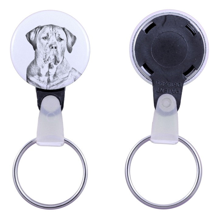 Tosa Inu kutya kulcstartó, Art-Dog, akril, 2,5 cm, személyre szabható