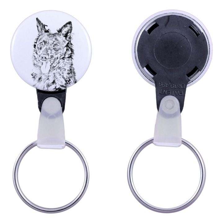 Mudi kutya kulcstartó, Art-Dog, akril, 2,5cm