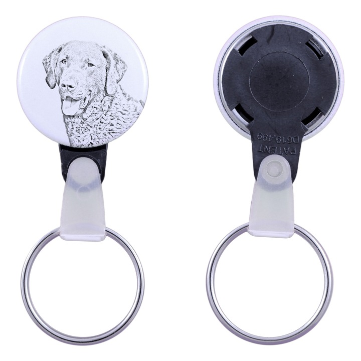 Art-Dog Chesapeake Bay Retriever kutya kulcstartó, akril, 2,5 cm, személyre szabható