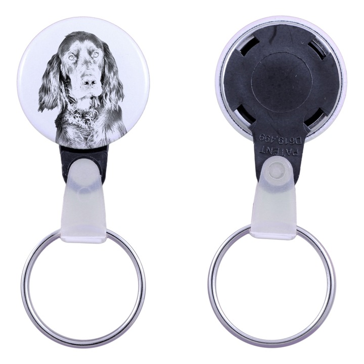 Kulcstartó kutyával, Art-Dog, skót szetter, 2,5 cm