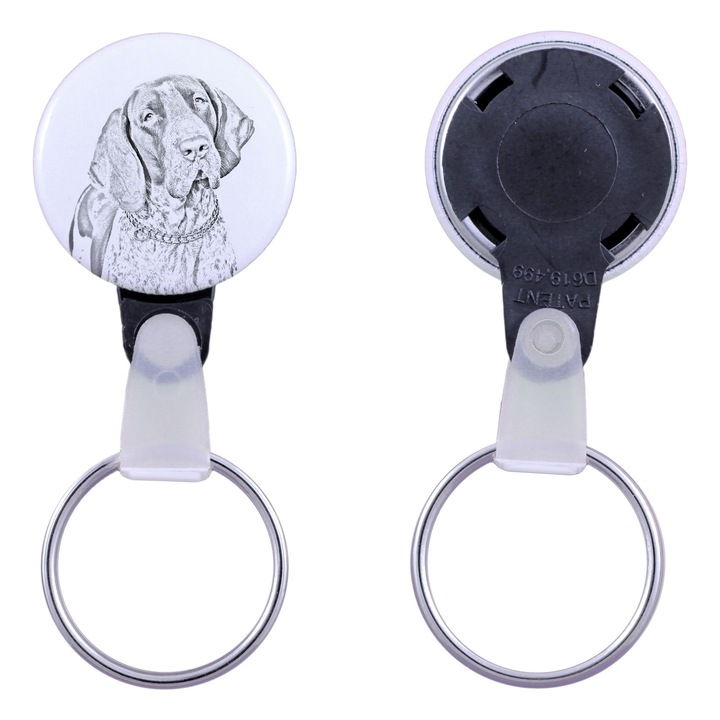 Kulcstartó kutyával, Art-Dog, akril, 2,5 cm