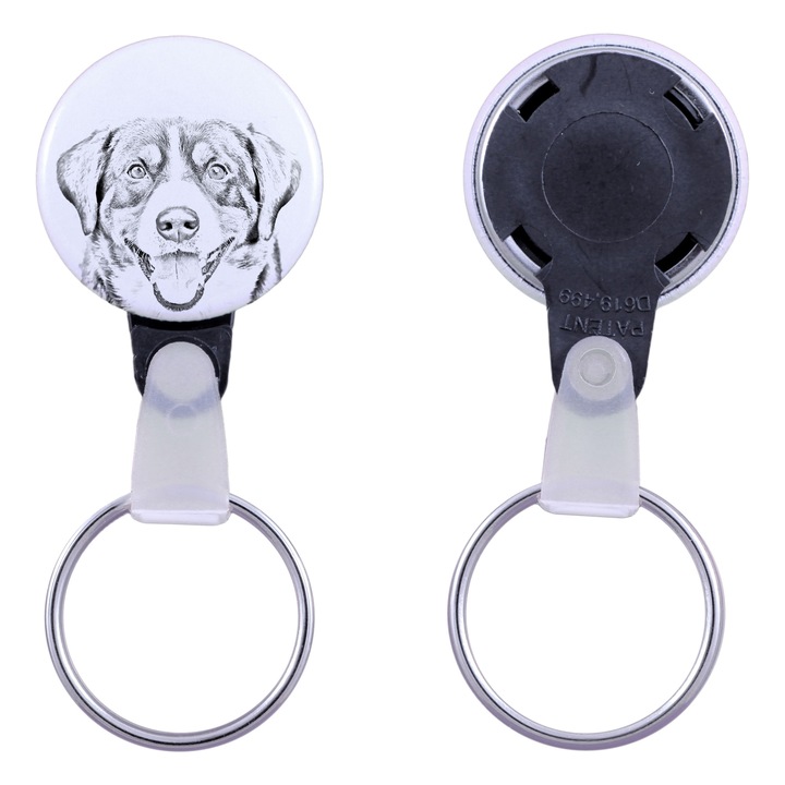 Entlebucher kutya kulcstartó, Art-Dog, akril, 2,5cm, személyre szabható