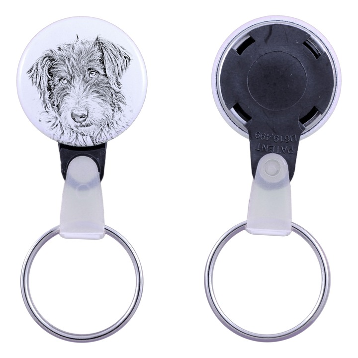 Román Mioritic kutya kulcstartó, Art-Dog, akril, 2,5cm, személyre szabható