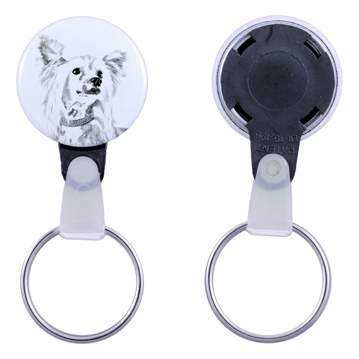 Kulcstartó kutyával, Art-Dog, 2,5cm, akril, személyre szabott szett elérhető