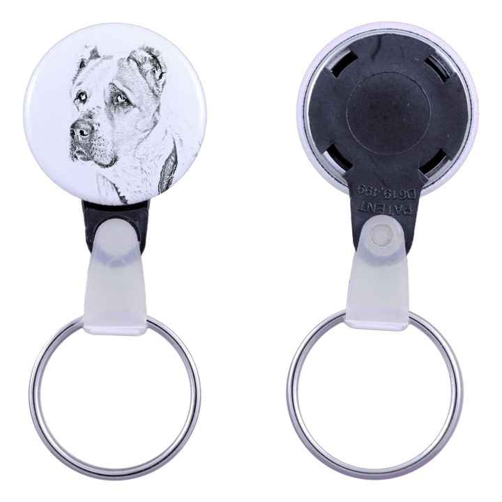 Kutyás kulcstartó, Art-Dog, Közép-ázsiai juhászkutya, akril, 2,5cm