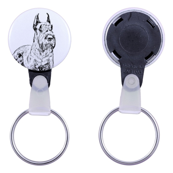 Snauzeres kulcstartó, Art-Dog, akril, 2,5 cm, egyedi szett elérhető