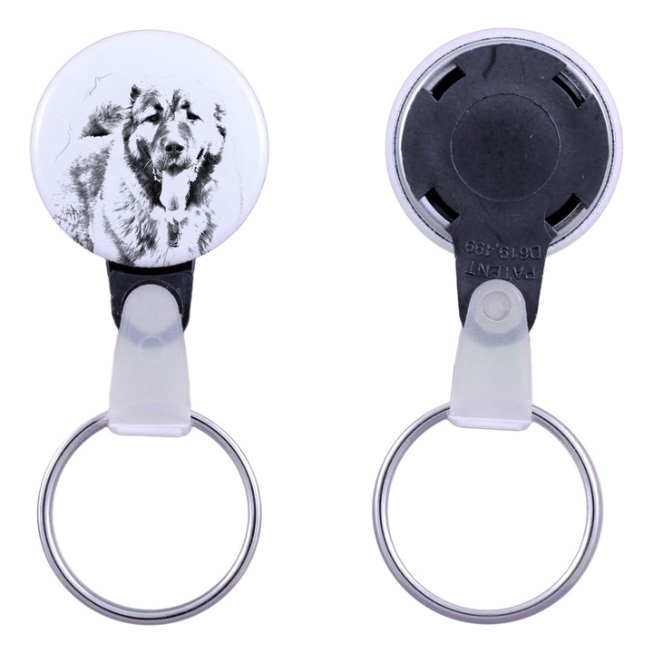 Kutyás kulcstartó, Art-Dog, Kaukázusi juhászkutya, akril, 2,5 cm