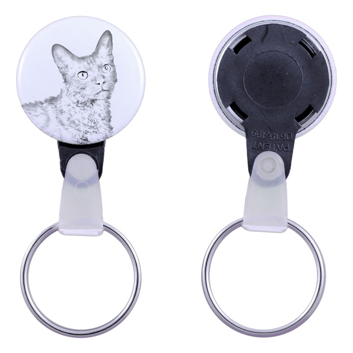 Macskás kulcstartó, Art-Dog, 2,5cm, akril, szett elérhető