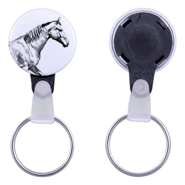 Ló mintás kulcstartó, Art-Dog, akril, 2,5cm, egyedi szett elérhető