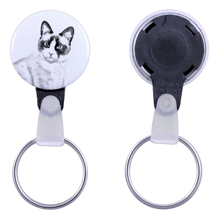 Macskás kulcstartó, Art-Dog, 2,5cm, akril, szett elérhető