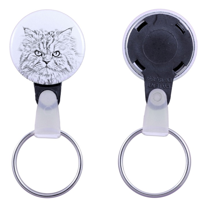 Perzsa macskás kulcstartó, Art-Dog, akril, 2,5cm, szett elérhető