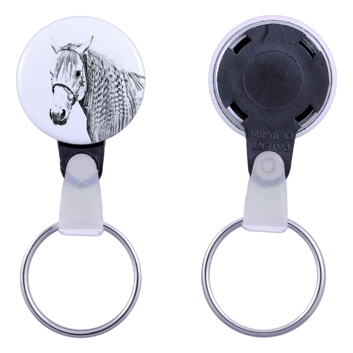 Kulcstartó ló képével, Art-Dog, akril, 2,5 cm, egyedi szett kapható