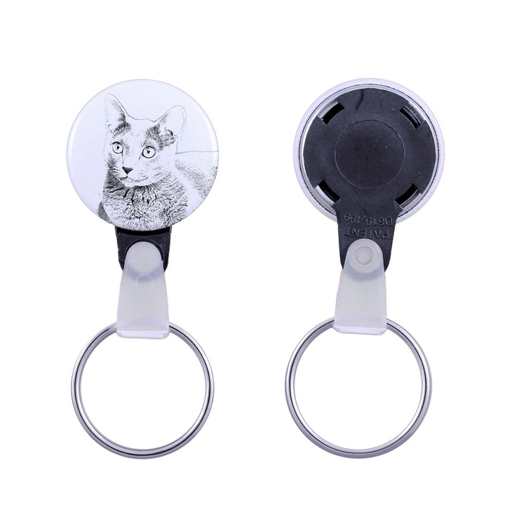 Macskafajta kulcstartó, Art-Dog, 2,5cm, akril, elérhető szett