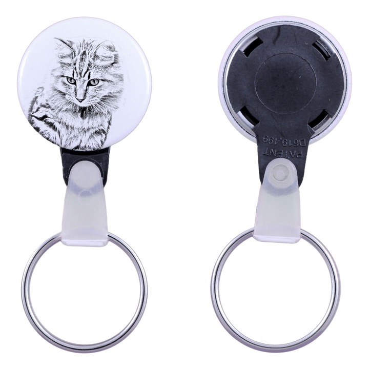 Macskás kulcstartó, Amerikai Bobtail, Art-Dog, akril, 2,5 cm, szett elérhető