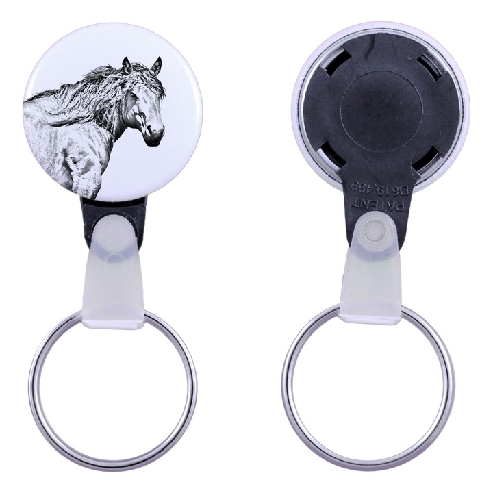 Lóképes kulcstartó, Art-Dog, akril, 2,5 cm, személyre szabott készlet elérhető
