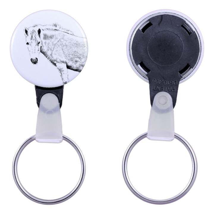 Kulcstartó ló képével, Art-Dog, akril, 2,5 cm