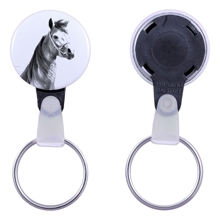 Kulcstartó lóval, Art-Dog, akril, 2,5cm, személyre szabható