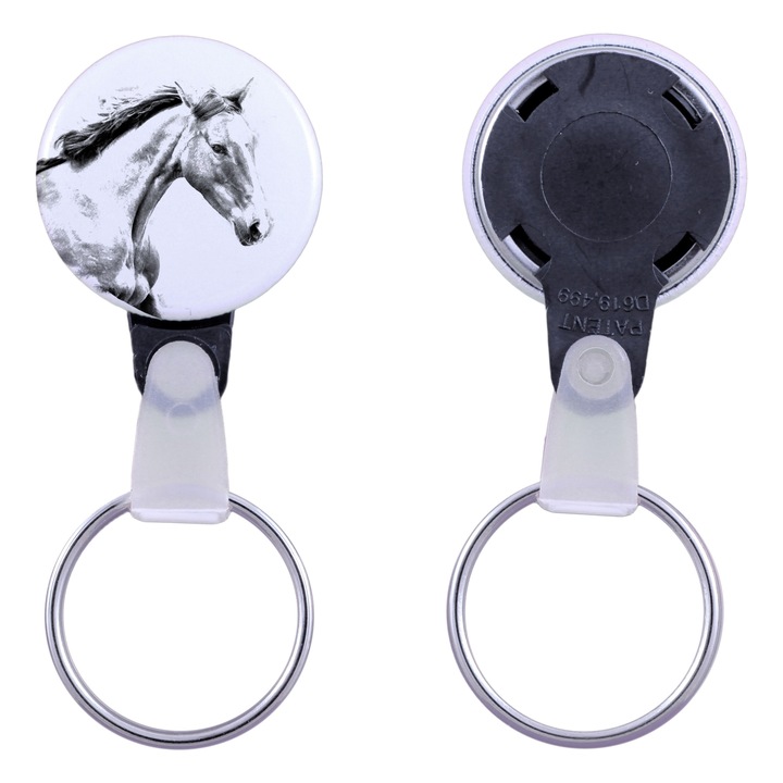 Lóképes kulcstartó, Art-Dog, akril, 2,5cm, egyedi készlet elérhető