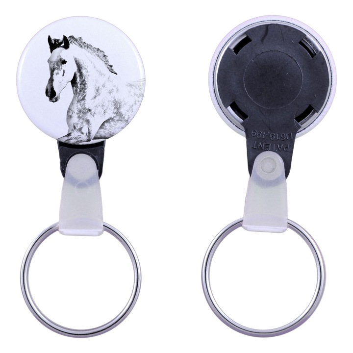 Lóképes kulcstartó, Art-Dog, akril, 2,5 cm, személyre szabott szett kapható