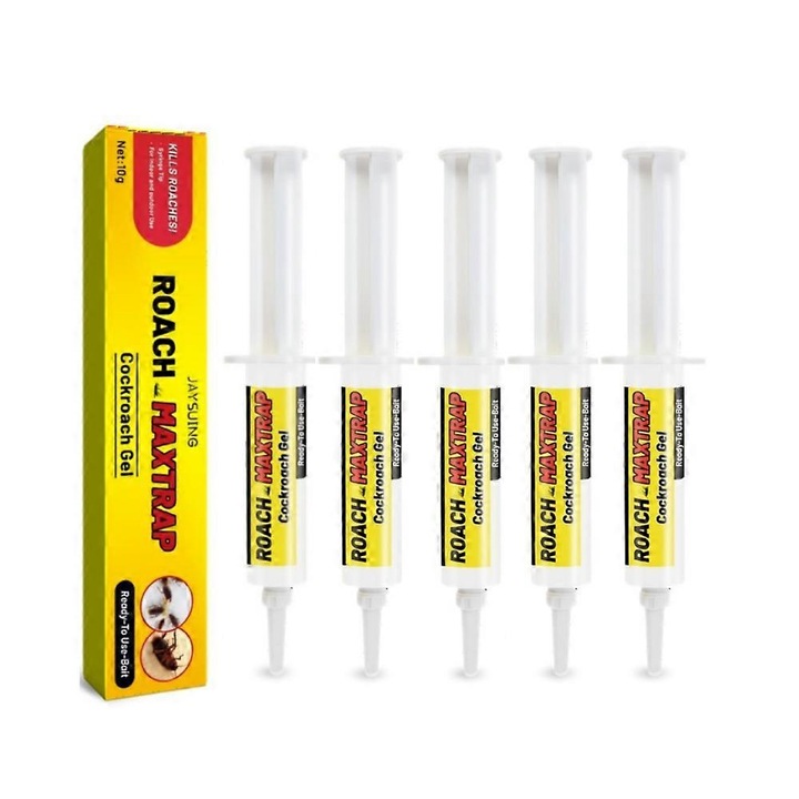 Set 5 Geluri insecticid pentru gandaci, JAYSUING. Formula non-toxica, Aplicabil in bucatarii