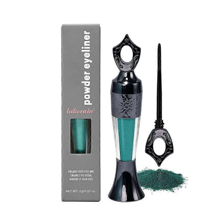 Pudra eyeliner, 100% natural, verde