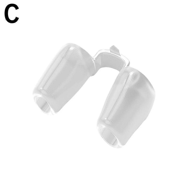 Dispozitiv suport nazal (clema nazala) din silicon 100% dupa rinoplastie, largitor de nari 9mm, transparent, 1 buc