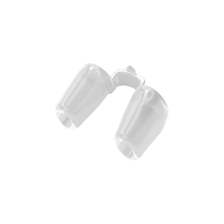 Dispozitiv suport nazal din silicon, clip nazal pentru post-rinoplastie, extinde narile pentru respiratie imbunatatita, S (7 mm), transparent, 1 bucata