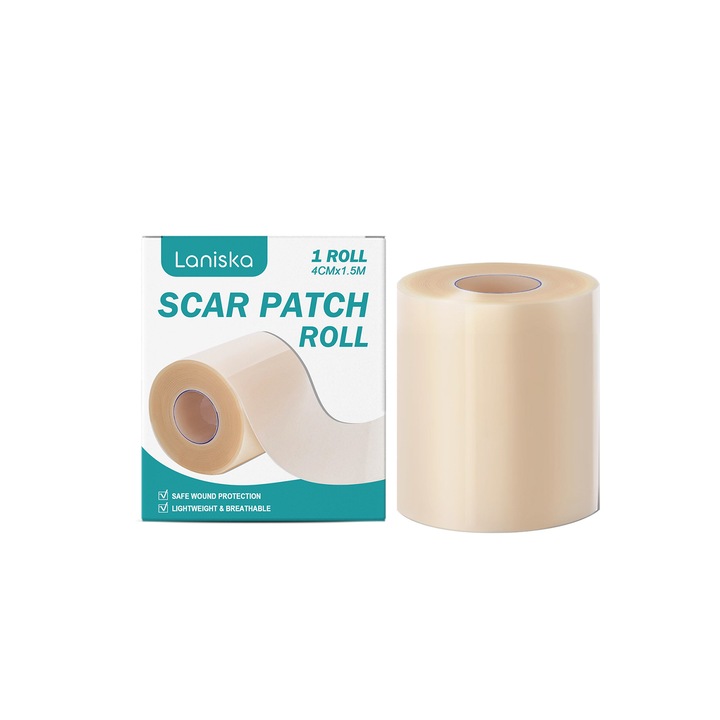Plasturi pentru ingrijirea pielii, laniska, 4cm x 1.5m, material hipoalergenic, impermeabili