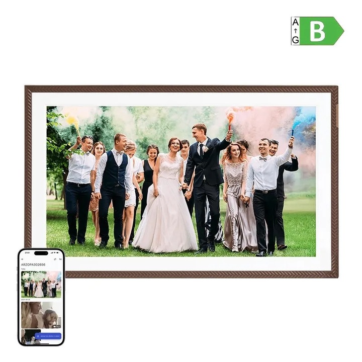 Rama foto digitala Arzopa D156, 15.6 inch, LCD, Full HD, 32 GB, WiFi, Maro