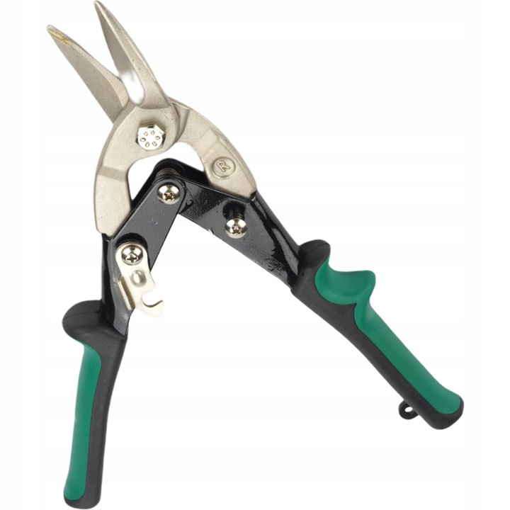 Foarfeca pentru metal Gold tools, 250 mm, taiere dreapta, manere ergonomice, otel Cr-V