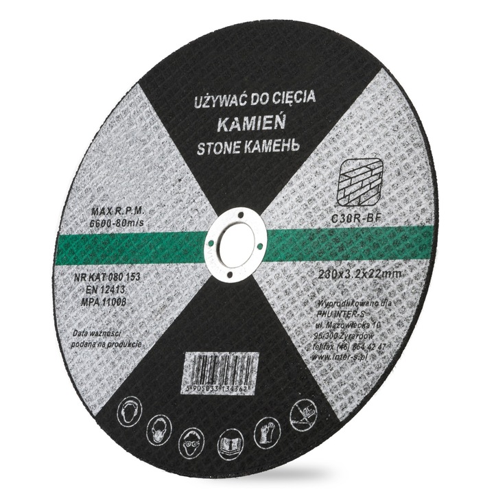 Disc de taiere pentru piatra Gold tools, 230mm, grosime 3mm