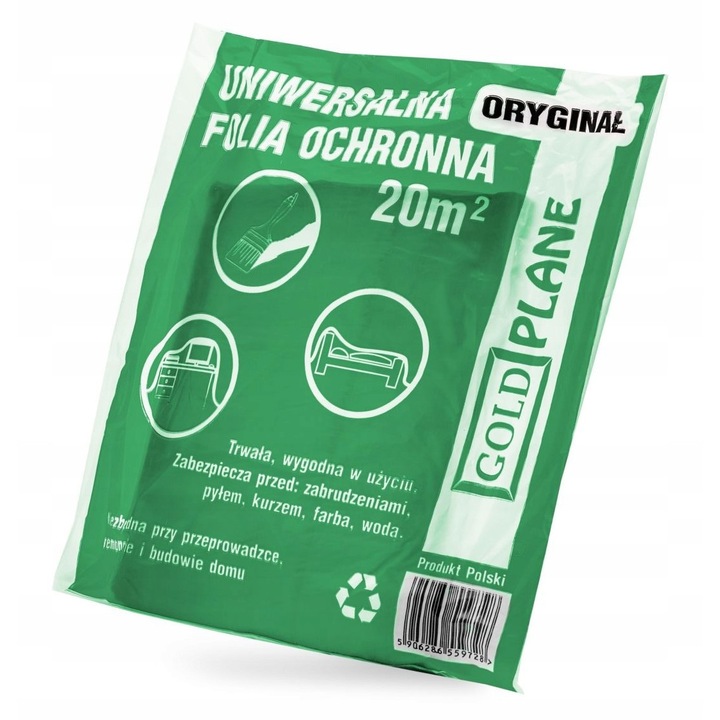 Folie de protectie Gold tools, transparenta, 20m2, 4x5m