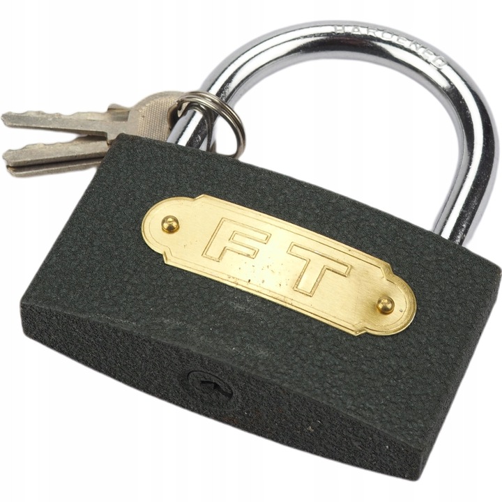 Lacat din fonta Ajka 75mm, rezistent la taiere, set cu 3 chei