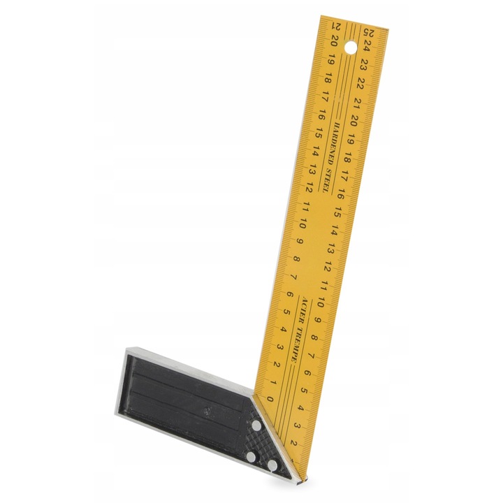 Suport unghiular Gold tools 300mm, aluminiu, otel, galben-negru