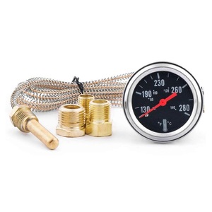 Tbest 52Mm Öldruck,3 In 1 Autoanzeige, M10X1 52Mm 3 In 1 Autoanzeige Wassertemperatur ＋ Öldruck ＋ Spannungskombinationsinstrument Für Die Automatische Modifikation