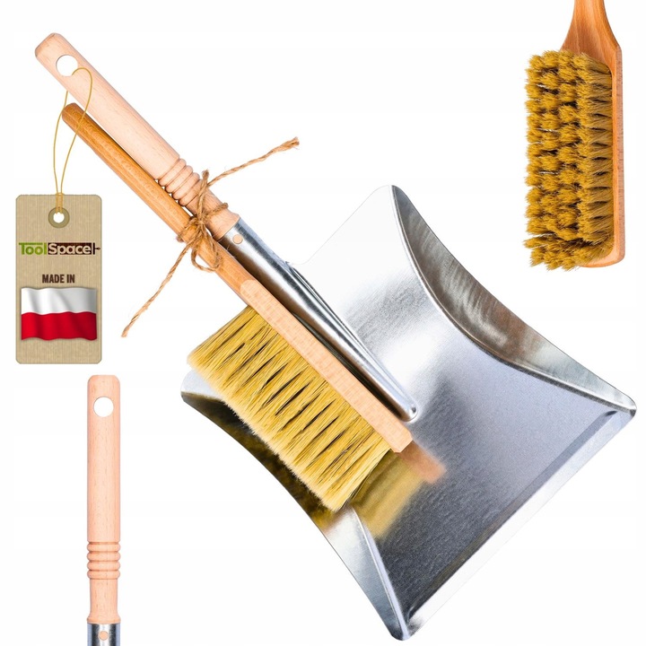 Set curatare, ToolSpace, sufla metalica, matura naturala, 23,5x21cm