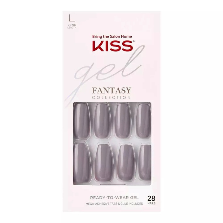 Изкуствени нокти самозалепващи се KISS Gel Fantasy Collection, 28 бр.