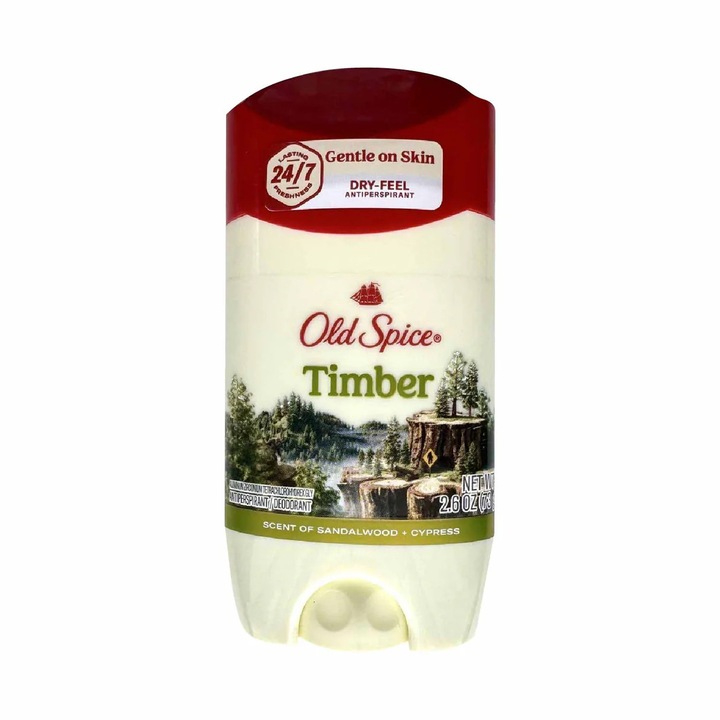 Dezodor stift Old Spice Timber, szantálfa és ciprus, 73 g
