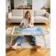 Set masa puzzle 1500 piese, 4 sertare, suport pliabil, dimensiuni 86x63 cm
