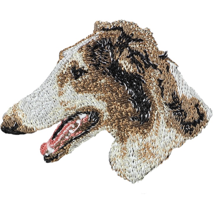 Naszyca in forma de caine Borzoi, Art-Dog, 100 rase disponibile, colorata, dimensiuni variate