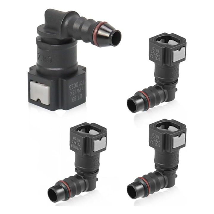 4 db autós csatlakozó készlet, Rqiurpn, 90 fokos, 8.9x6mm, egyszerű beszerelés
