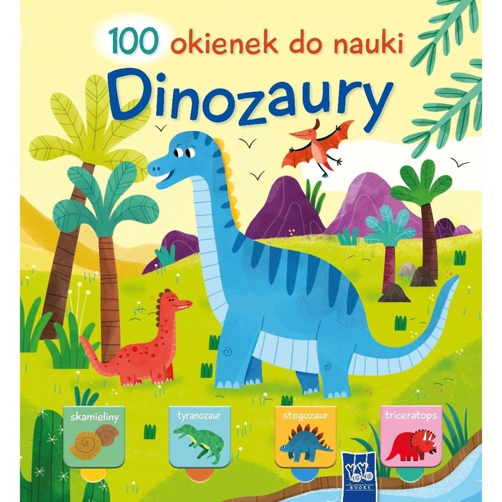 100 okienek do nauki: Dinozaury, Yoyo Books, 2025