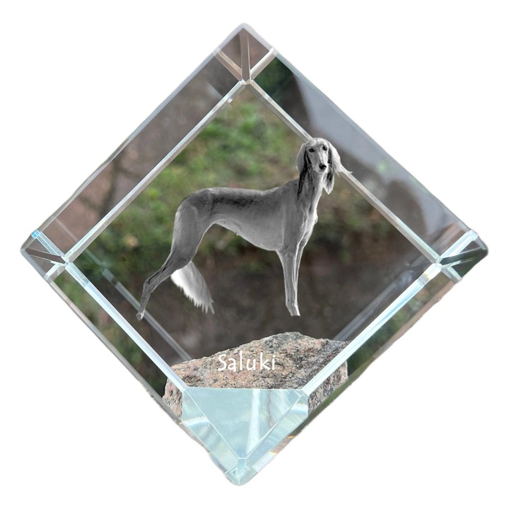 Cubica din cristal, Art-Dog, personalizabila, 8x8x8cm, transparent