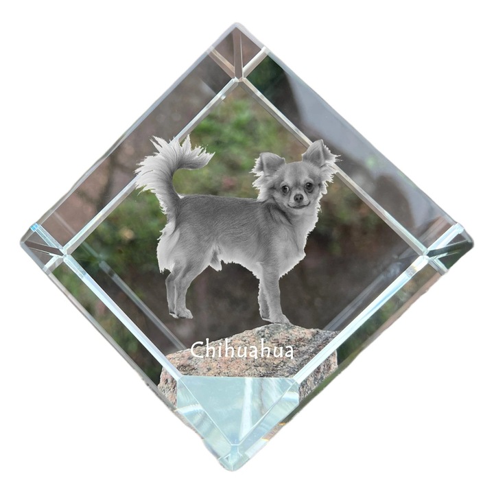 Cub din cristal, Art-Dog, personalizabil, 8x8x8cm, transparent