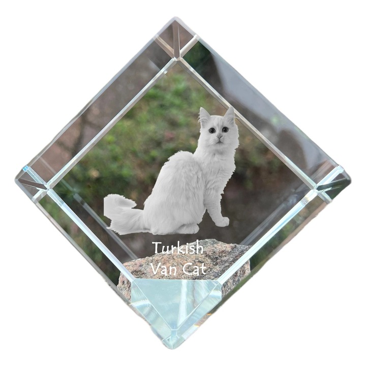 Cubica din cristal, Art-Dog, personalizabila, 8x8x8cm, transparenta