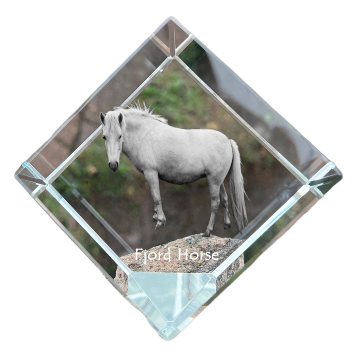 Cubica din cristal, Art-Dog, personalizabila, 8x8x8cm, pentru birou