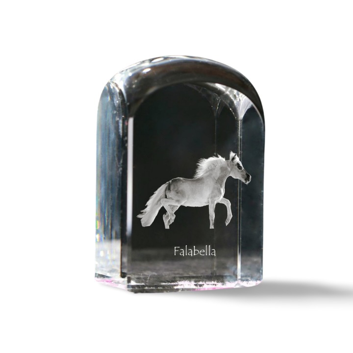 Kristály papírnehezék, Art-Dog, személyre szabható, 10x6x6cm, átlátszó