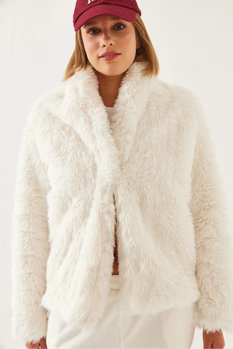 Női dzseki, HiCCUP, Műszőrme, Fehér