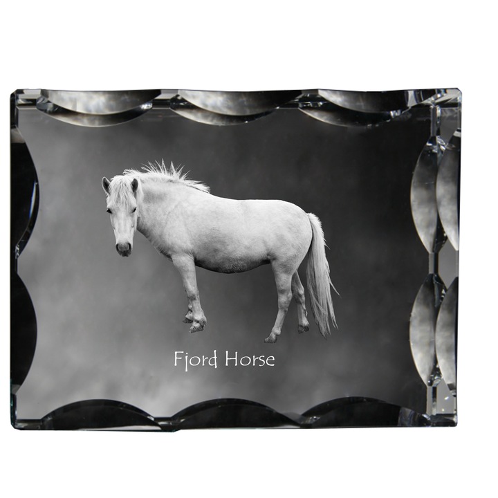 Rama foto din cristal, Art-Dog, personalizabila, 12x9x5cm, cu imaginea unui animal