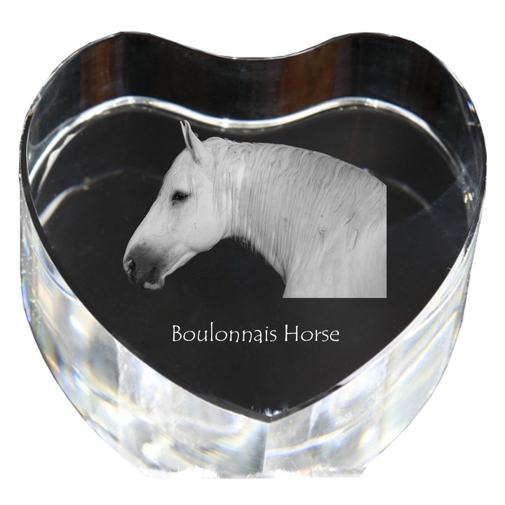 Kristály szív személyre szabott fényképpel, Art-Dog, 7,5x8x5cm, dekoratív